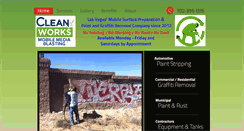 Desktop Screenshot of cleanworksblasting.com